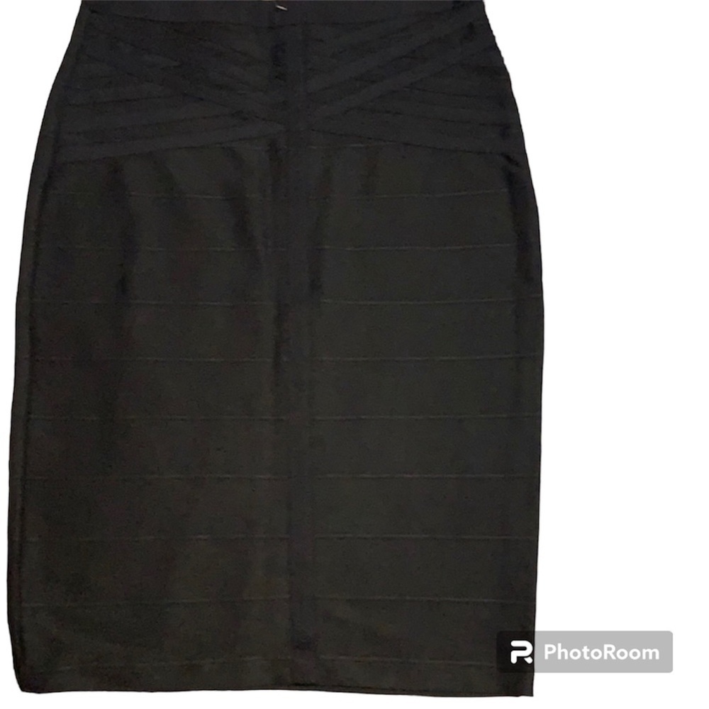 NY&CO Bodycon Black Stretch Knit Skirt M